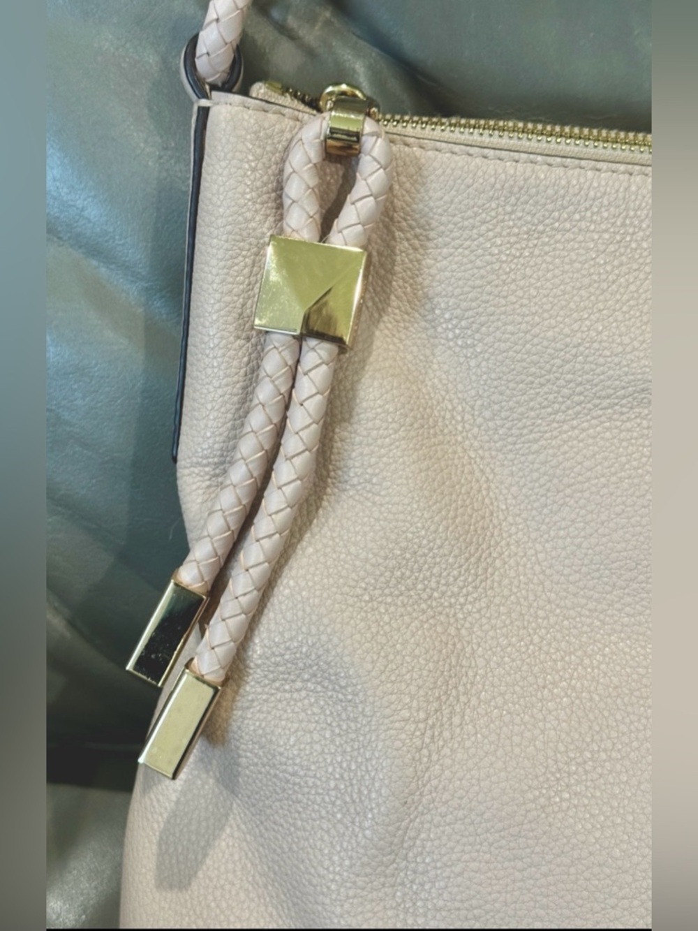 Soft Pink Michael Kors Lexington Large Pebbled Leather Shoulder Bag - Picture 4 of 8